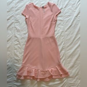 Baby pink ruffled dress